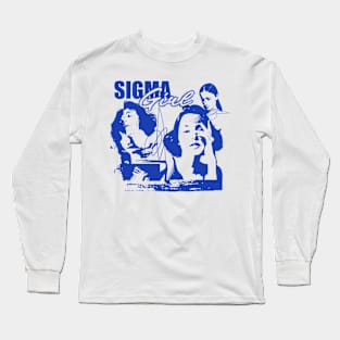 Sigma Girl White Long Sleeve T-Shirt